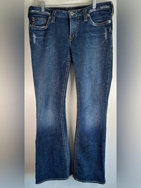 Vintage Silver Jeans Women’s Jeans 31x33 SPUR Bootcut Blue Denim 90s Stretch